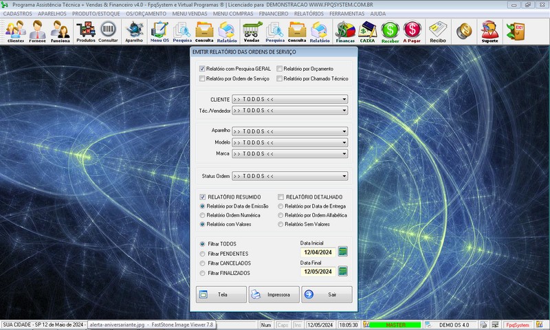 Programa OS Assistencia Tcnica v4.0 - FpqSystem