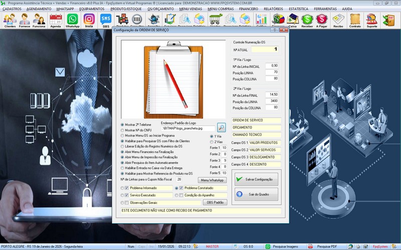 Programa OS Assist�ncia T�cnica 8.0 Plus