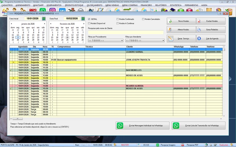 Programa OS Assist�ncia T�cnica 8.0 Plus