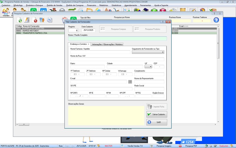 Programa Vendas 7.0 Plus