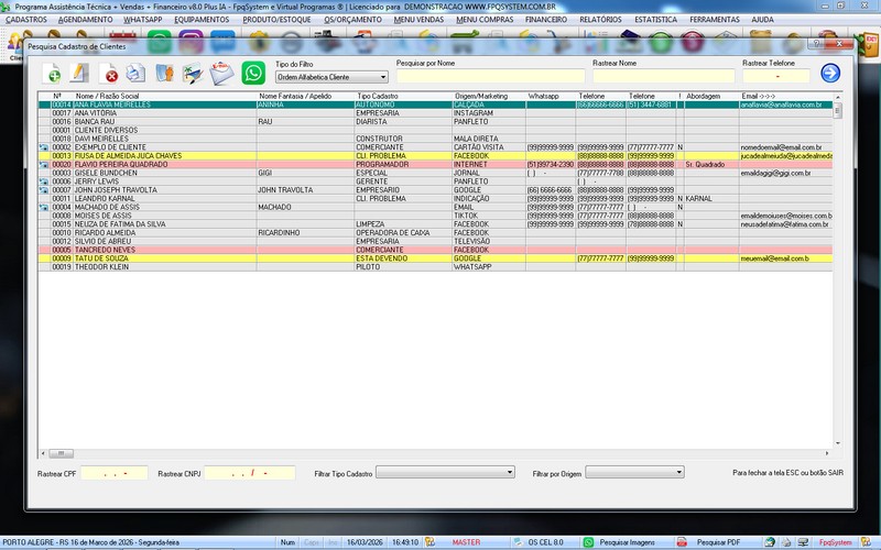 Programa OS Assist�ncia T�cnica para Celular 8.0 Plus
