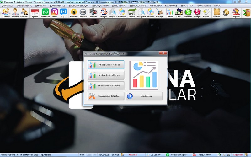Programa OS Assist�ncia T�cnica para Celular 8.0 Plus
