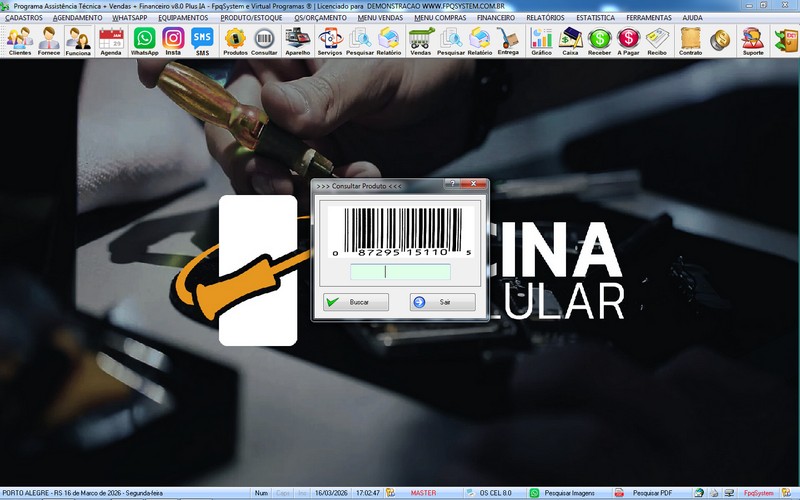 Programa OS Assist�ncia T�cnica para Celular 8.0 Plus