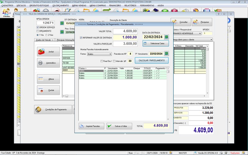Programa OS Oficina Mecanica com Ordem de Servio e Financeiro v4.0